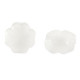 Abalorio de cristal 10mm Trébol - Blanco lechoso